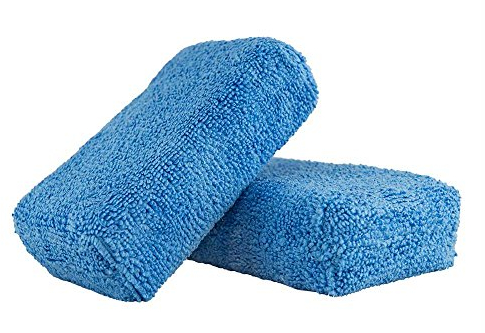 Chemical Guys MIC_292_02 Premium Grade Microfiber Applicator, Blue (Pack of 2)