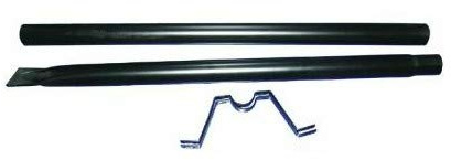 Vigor Blinky 27293-10 Paletto in Ferro Verniciato, per Cassetta America, Altezza 152 cm, Nero