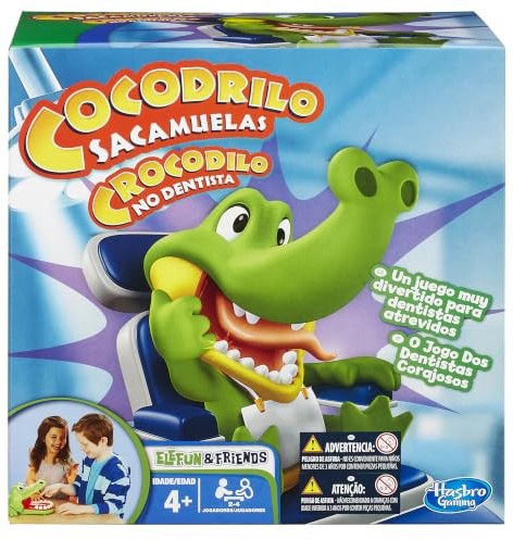 Hasbro - Coccodentista Gioco di Abilità [Versione Spagnola]