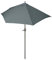 Mendler Sonnenschirm halbrund Parla, Halbschirm Balkonschirm, UV 50+ Polyester/Alu 3kg 270cm ohne Ständer - anthrazit