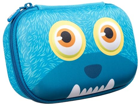 ZIPIT Wildlings Federmäppchen für Kinder | Federmäppchen für die Schule | Organizer Federmäppchen | großes Fassungsvermögen (blau)