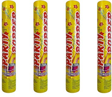 Konfetti, Party-Popper 30 cm GOLD, 5m Effekthöhe, Konfetti-Shooter, Konfetti-Kanone, Konfettikanone für Silvester, Geburtstag, Private Partys, Private Feiern, Konfeti, Confetti (4)