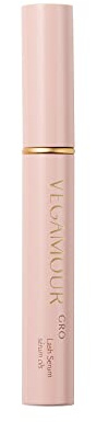 VEGAMOUR GRO Lash Serum, Eyelash Enhancer, Vegan Eyelash Serum for Fuller, Thicker Looking Lashes in as Soon as 30 Days, 3 ML