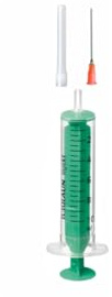 AE-GLAS Set: 1 sprutor 10ml laboratoriespruta flytande spruta med trubbig nål/kanyl för E-flytande arom hobby- och hemhantverk (set 1 x 10ml)