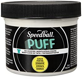 Speedball Puff Ink Modifier 4oz, Ink Modifier Solution, Screen Printing, Printmaking, Add Depth And Dimension To Any Fabric Textile Project, Screen Printing Kit, Printmaking Accessories