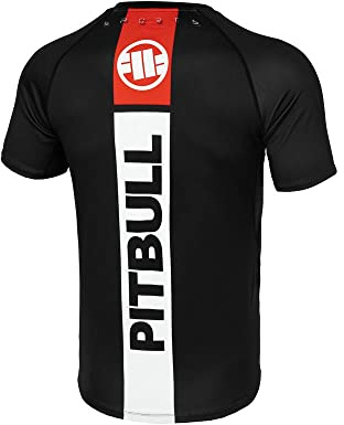 PITBULL - T-Shirt Homme Thermique West Coast, Coupe Classique Régulière, Hilltop Sports en Nylon idéal pour Le Sport
