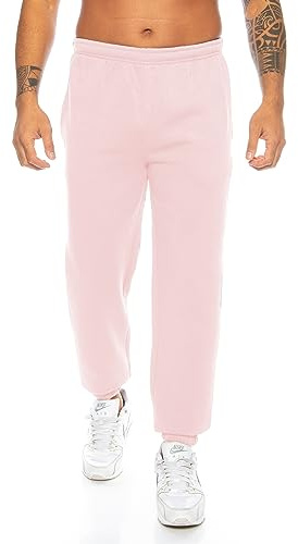 Raff&Taff Sporthose Sweatpants Pyjamas Übergrößen Funktionshose Trainingshose Jogginghose | Premium Baumwolle (RT-T-405-Rosa -3XL)