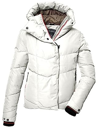 killtec Damen Skijacke/Steppjacke mit Schneefang KSW 59 WMN SKI QLTD JCKT, weiss, 46, 39725-000