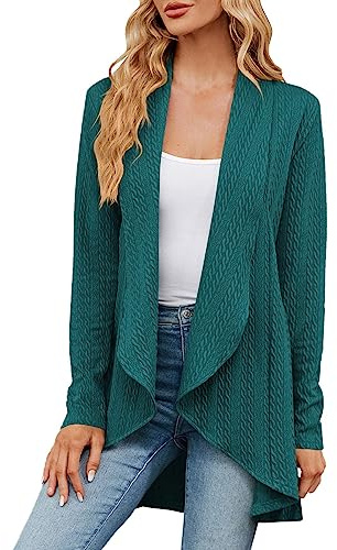 Burgundy Waterfall Cardigan Lady Summer Cardigan Womens Long Cardigan with Tie UK Ladies Light Cardigan UK Womens Cardigans Lightweight Plus Size Prime Big Deal Days Warehouse Clearance