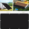 Sonnensegel Sonnenschutz 105 x 160 cm Wasserdicht Sun Segel 98% UV Schutz Alle 50cm Eine Edelstahlöse für Terrasse, Pool und Garten, Schwarz