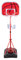 Youyijia Basketballkorb Kinder Basketballständer Höhenverstellbar 60-190cm Basketball Backboard Hoop Set Tragbar Korbanlagen für Indoor Outdoor