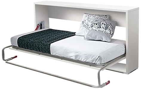 Miroytengo Cama Nido Abatible Dormitorio Juvenil Blanco 90x190 cm