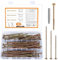 55 STK Tellerkopfschrauben mit Torx Schrauben Set, Holzbauschrauben, Tellerschrauben, Holzschrauben Torx Flachkopfschrauben, Konstruktionsschrauben, mit Bit (6x100, 6x120, 6x140- verzinkt)
