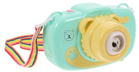 KONTONTY Macchina per Bolle di Sapone Verde in Plastica Resistente a Prova di Perdite, Giocattolo per Ragazzo Ragazza per Feste di Compleanno e Gioco All'aperto, Alimentata a Batteria