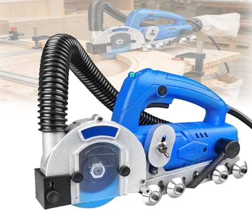 GQKVQ 1200W Powerful Electric Tile Joint Cleaner,9000r/min Tile Joint Cleaner Tile Joint Cleaning Machine,Floor DIY Regrouting,Tile Grout Remover Machine,with 100mm Blade