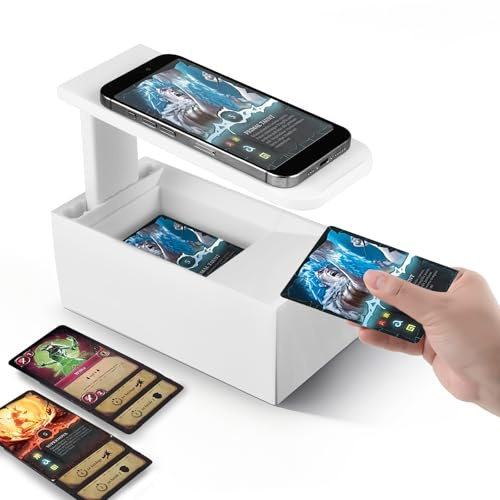Scanbox para Cartas MTG TCG, Soporte para Escáner de Cartas Coleccionables, Soporte para Escáner Portátil Compatible con ManaBox, Escaneo Rápido e Información de Precios de Cartas Magic