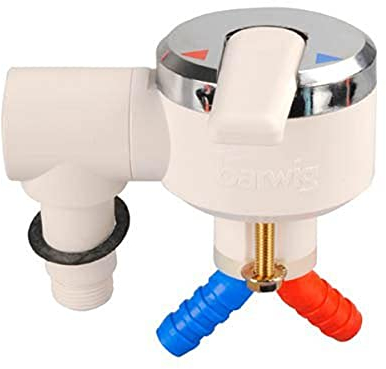 Barwig Einhebelmischer Perfect für Duschanschluss weiß/chrom SB