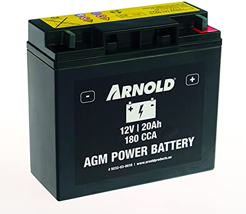 ARNOLD AGM Starterbatterie AZ110, 12V 20Ah, 180 CCA für Rasentraktoren 5032-U3-0010, +Pol rechts