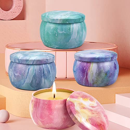 VETOUR Duftkerzen Geschenkse: 4.4 Oz Sojawachs Aromatherapiekerze Stark Duftenden Atherischen Ölen zum Stressabbau Weihnachtsgeburtstag Muttertag Geschenk Kerzen Deko&Bad 4 Pack