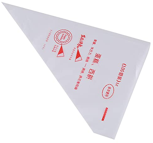 Dioche Clear Piping Bags, Piping Bags for Icing Cookies, 100pcs Food Grade Plastic Icing Piping Bags Pastry Fondant Cake Decorating Bag Tool (M)