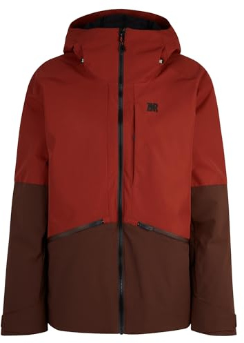 Ziener Herren RIKKARD Ski-Jacke/Freeride | PFC frei, Wolle, wattiert, woody brown, M