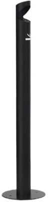 ruyi-1986 Ceniceros de pie Columna de Ceniza Acero Inoxidable Suelo, Columna extintora Humo for Espacios públicos Exteriores(Negro)