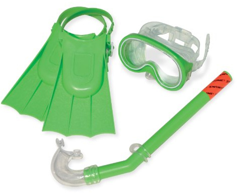 Swimline Otter Recreational Mask, Snorkel and Fins Set