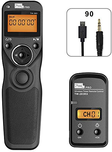 Wireless Remote Shutter Compatible for fujifilm, PIXEL TW-283 90 Remote Shutter Release 2.4G Wireless Timer Remote Control Compatible for Fuji Cameras