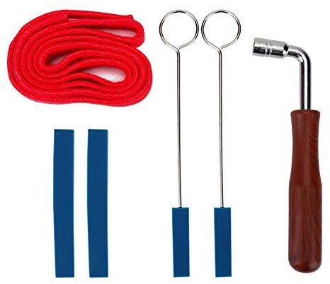 Klavierstimmset Professionelles Stimmgerät Inklusive Stimmhammer Long Mutes Temperament Strip Short Mute mit Griff