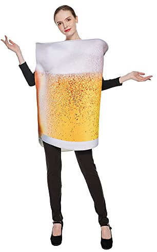 EraSpooky Costume da Birra Adulti per il Carnevale di Halloween Cosplay Della Festa Dell'Oktoberfest