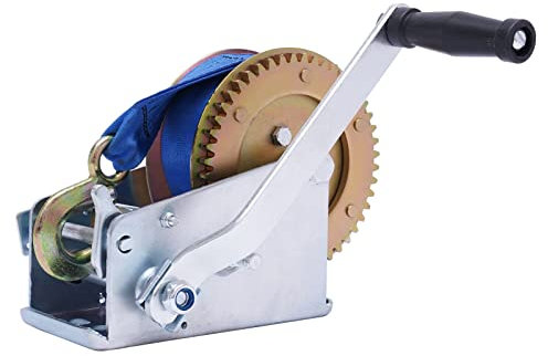 SHZICMY Handseilwinde bis 1588kg Seilwinde Handwinde Bootswinde Winde Anhänger 10 m Stahlseilzug Drahtseilwinde