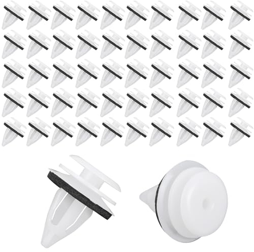 50PCS Clip de Fixation de Voiture, Clips Panneau de Garniture Porte, Retenue Vehicle Clips Rivets, Clips de Porte Voiture en Plastique, Universal Fixation de Carrosserie pour Auto Panneaux de Portes
