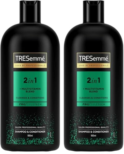TRESemmé Replenish & Cleanse 2 in 1 Shampoo & Conditioner with multi-vitamin cleansing shampoo for all hair types 900 ml (Pack of 2)