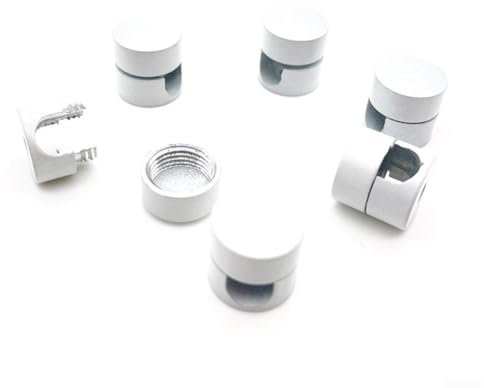 Yuanpgky Lot de 3 organiseurs élégants de fils en aluminium, gestion des câbles et des fils, clips muraux pour câbles, support de cordon d'alimentation, support de cordon en métal (blanc)