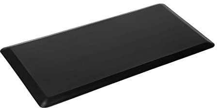 Marlow Anti Fatigue Mat Standing Desk Rug - Comfort Foam Cushioned Kitchen Mat - Non-Slip and Waterproof for Standing Desk, Kitchen, Home Office or Any Floor (71cm x 44cm, Black)