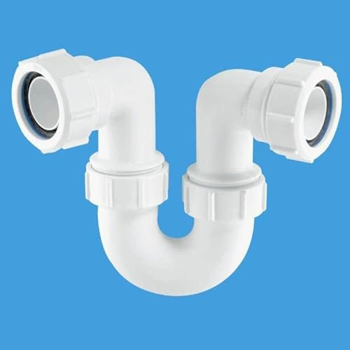 McAlpine SR10 Running Tubular Swivel 'P' Trap-1.25 inch, White