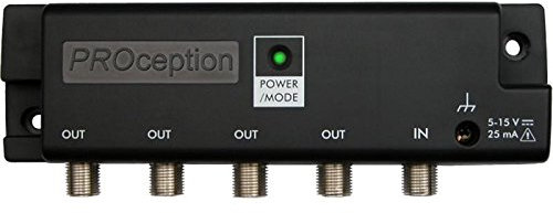 Proception 4 Way Sky Compatible Magic Eye Amplifier Booster for TV