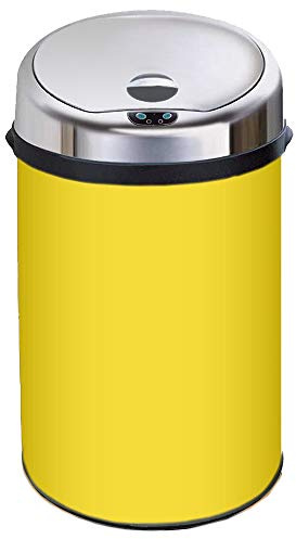 Inmotion 30L Yellow Stainless Steel Auto Automatic Sensor Kitchen Waste Dust Bin
