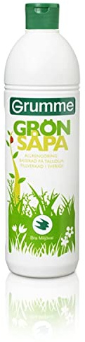 Grumme Grön Sapa | Liquid Green Floor Soap | Scandinavian's Favourite Fresh Pine All-Purpose Cleaner | 1 x Bottle 750ml