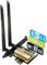 Scheda WiFi 5400Mbps PCIe WiFi 6E WAVLINK Nuova Scheda di rete Adattatore Wireless Tri-Banda AX210 con Bluetooth 5.3, MU-MIMO WPA3 OFDMA Supporto Basso profilo, dissipatore di calore per PC Windows