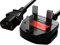 STORESOLOGY Kettle Lead Power Cable, IEC C13 UK Plug, 1.5M/5FT Length, Black, Compatible with TVs, Monitors, Printers, PCs, Computers, Laptops