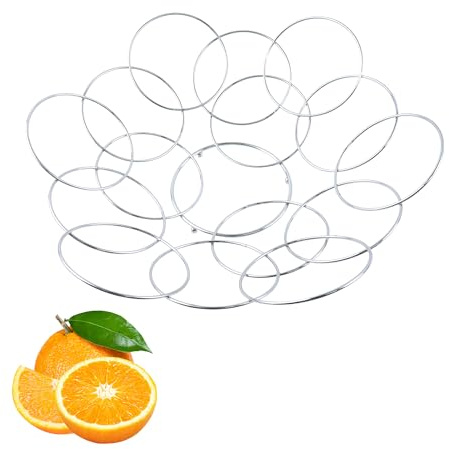 Family Frutero de Acero Blanco con Revestimiento Protector, Largo 32cm x Ancho 32cm x Alto 8cm, Diseño Práctico y Sofisticado, Mantiene Frutas Frescas por Más Tiempo, Blanco