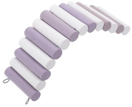 WEKAMOS Puente de Juguete para Chinchillas y Hámsters Colgante, Madera Segura y Pulida, 6 Cm de Ancho por 20 Cm de Largo, Accesorio para Jaulas de Mascotas Pequeñas, Adecuado para Juego