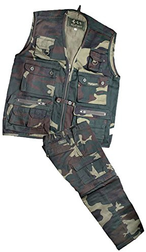 fratelliditalia.org Completo bambino bimbo gilet pantalone mimetico militare sportivo cotone