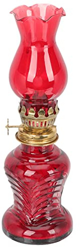 LIFKOME Retro Kerosene Lamp Vintage Oil Lantern for Indoor Outdoor Use 8.07X2.55X2.55In Rustic Decorative Oil Lamp with Windproof Cover for Home Decor and Romantic Ambiance