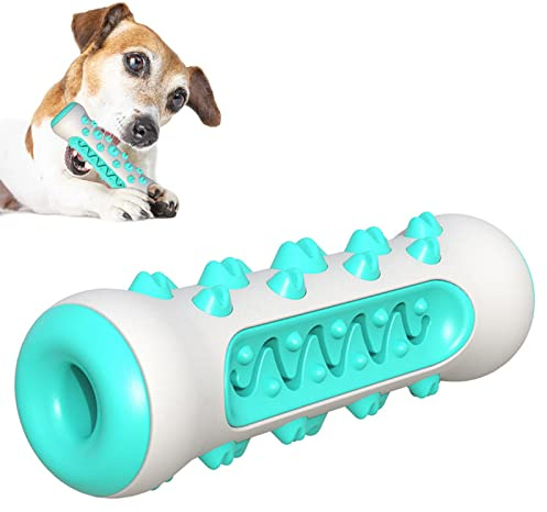 Juguetes para Perros, Juguete Masticable de Caucho Natural, Juguete para Limpiar los Dientes del Perro, Juguetes Masticables Indestructibles, para que los Perros se Limpien los Dientes (Azul)