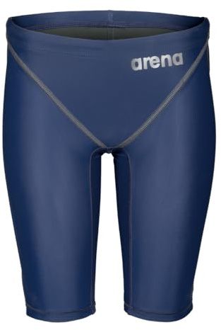 ARENA Powerskin ST Next Boys' Jammer, FINA Approved Racing Swimsuit, Boys' Recycled Fabric Swimsuit, Boys' Lined Jammer Blue