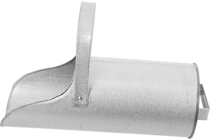 KALLORY Secondary Concrete Filler Tool Metal Ash Lid Iron Construction Tools Ash Bucket for Smooth Pouring
