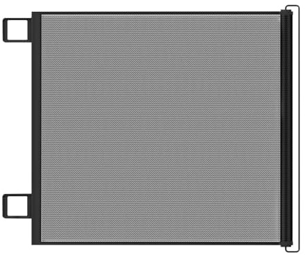 Renchey Barrera Retráctil para Bebés - Barandilla para Gatos En Escaleras Interiores - Barrera De Seguridad De Malla para Gatitos Gatos Escaleras Balcón Pasillos Espacios Pequeños Residentes