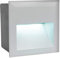 EGLO LED Außen-Einbauleuchte Zimba-LED, 1 flammige Außenleuchte, Wand-Einbaulampe aus Aluguss, Farbe: Silber, L: 14cm, IP65
